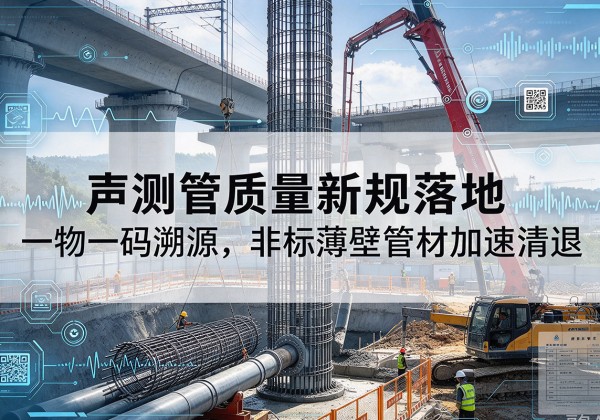 松江区声测管质量新规落地，一物一码溯源，非标薄壁管材加速清退
