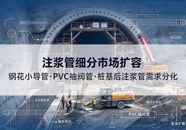松江区注浆管细分市场扩容，隧道钢花小导管、PVC 袖阀管、桩基后注浆管需求分化